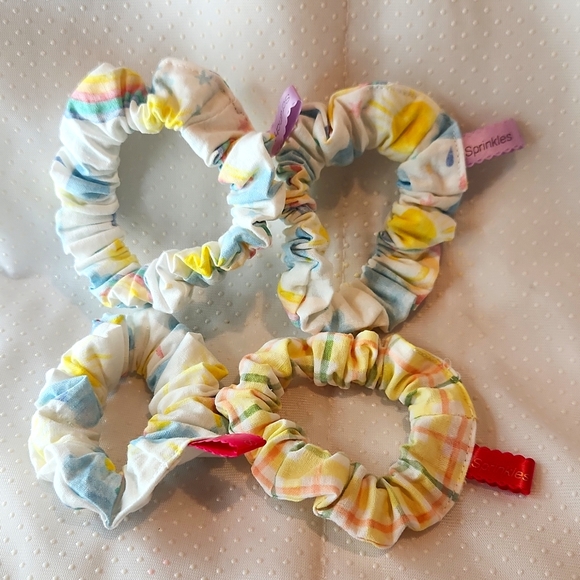 4/$15 Sprinkles Scrunchies. Variety of sizes. - Picture 2 of 4
